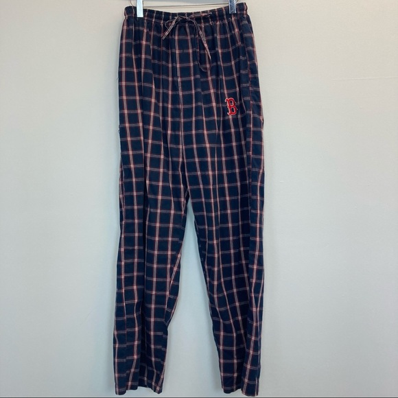 Red Sox Other - Red Sox Plaid Flannel Pajama Pants Blue and Red